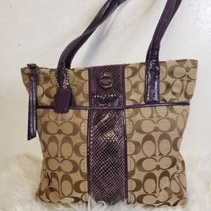 Coach Signature Canvas Handbag